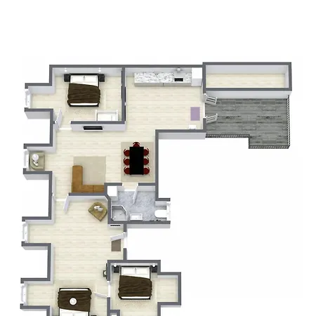 Luxury W Privat Rooftop Terrace - Cph C Apartment